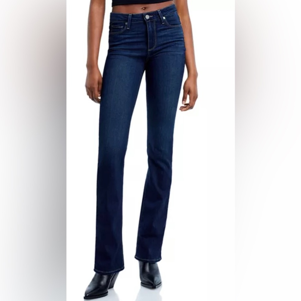 Paige High Rise Manhattan Bootcut Denim Jeans